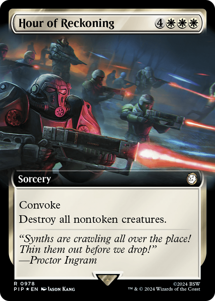 Hour of Reckoning (Extended Art) (Surge Foil) [Fallout] | PLUS EV GAMES 