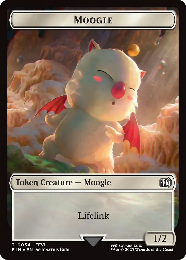 Copy (0025) // Moogle (0034) Double-Sided Token (Surge Foil) [FINAL FANTASY Tokens] | PLUS EV GAMES 