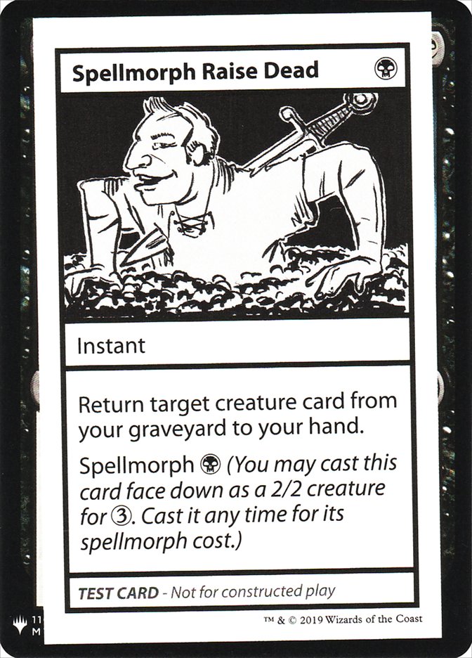Spellmorph Raise Dead [Mystery Booster Playtest Cards] | PLUS EV GAMES 