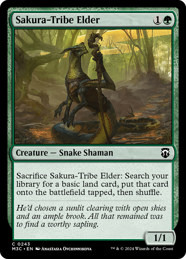 Sakura-Tribe Elder (Ripple Foil) [Modern Horizons 3 Commander] | PLUS EV GAMES 