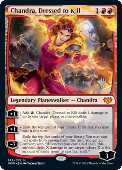 Chandra, Dressed to Kill (Promo Pack) [Innistrad: Crimson Vow Promos] | PLUS EV GAMES 