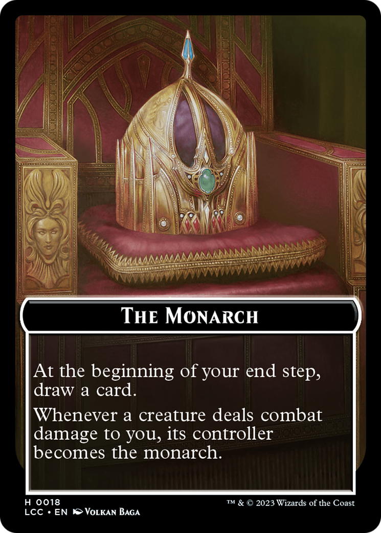 The Monarch // Pirate Double-Sided Token [The Lost Caverns of Ixalan Commander Tokens] | PLUS EV GAMES 