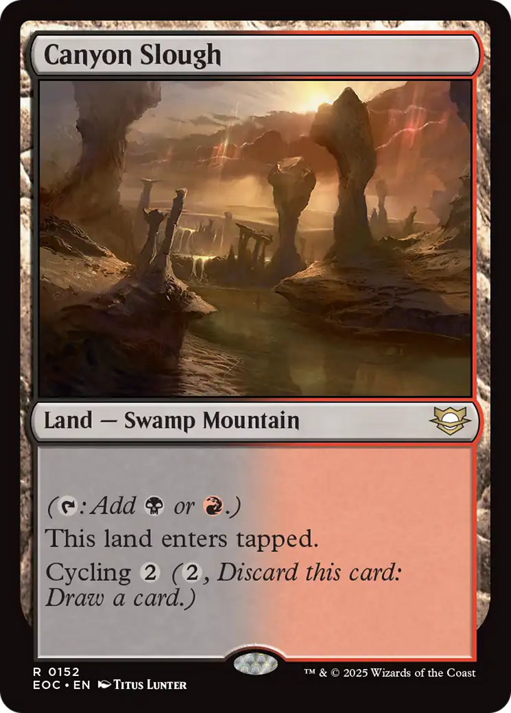 Canyon Slough [Edge of Eternities Commander] | PLUS EV GAMES 
