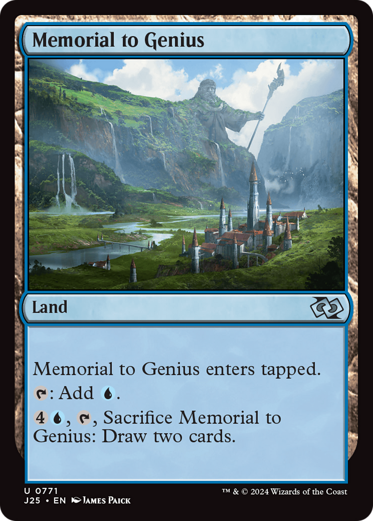 Memorial to Genius [Foundations Jumpstart] | PLUS EV GAMES 