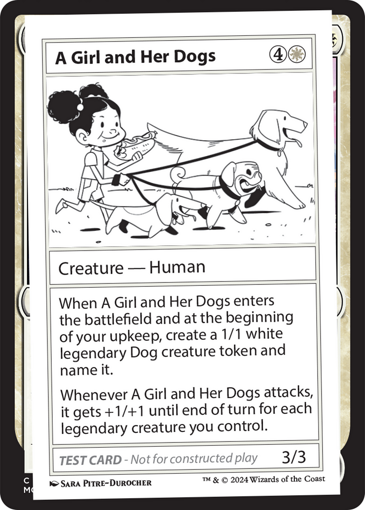 A Girl and Her Dogs [Mystery Booster 2 Playtest Cards] | PLUS EV GAMES 