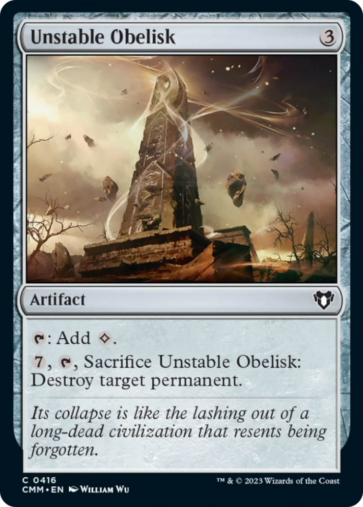 Unstable Obelisk [Commander Masters] | PLUS EV GAMES 