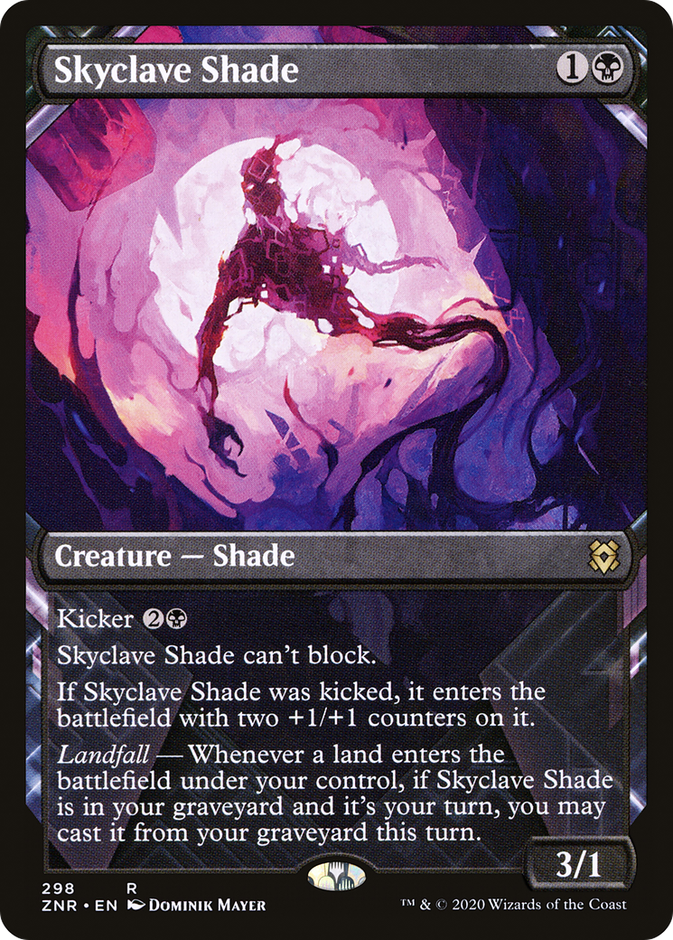 Skyclave Shade (Showcase) [Zendikar Rising Extended Art]