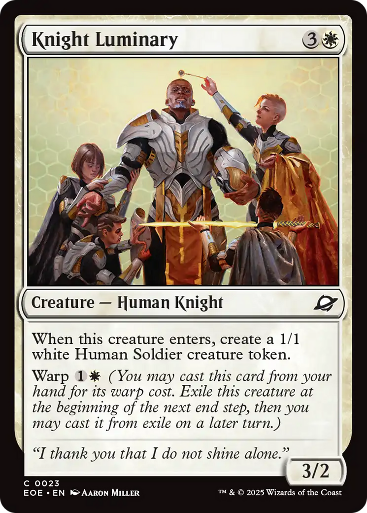Knight Luminary [Edge of Eternities] | PLUS EV GAMES 