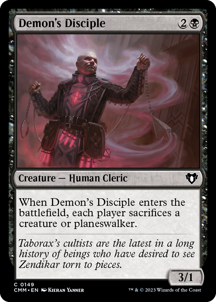 Demon's Disciple [Commander Masters] | PLUS EV GAMES 