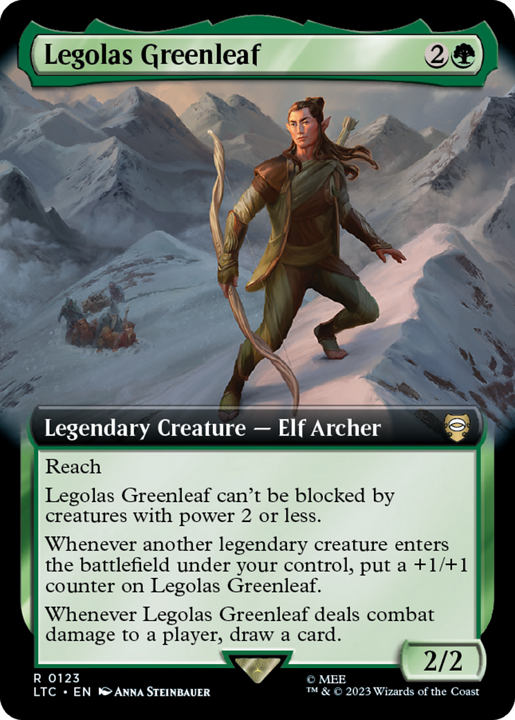 Legolas Greenleaf (Extended Art) [The Lord of the Rings: Tales of Middle-Earth Commander] | PLUS EV GAMES 