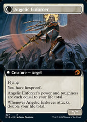 Enduring Angel // Angelic Enforcer (Extended Art) [Innistrad: Midnight Hunt] | PLUS EV GAMES 