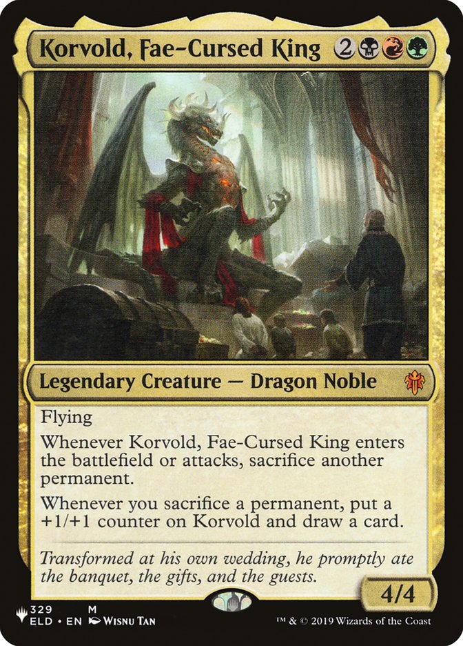 Korvold, Fae-Cursed King [The List] | PLUS EV GAMES 