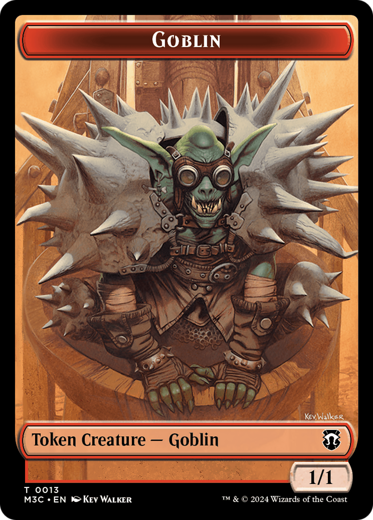 Tarmogoyf // Goblin Double-Sided Token [Modern Horizons 3 Commander Tokens] | PLUS EV GAMES 