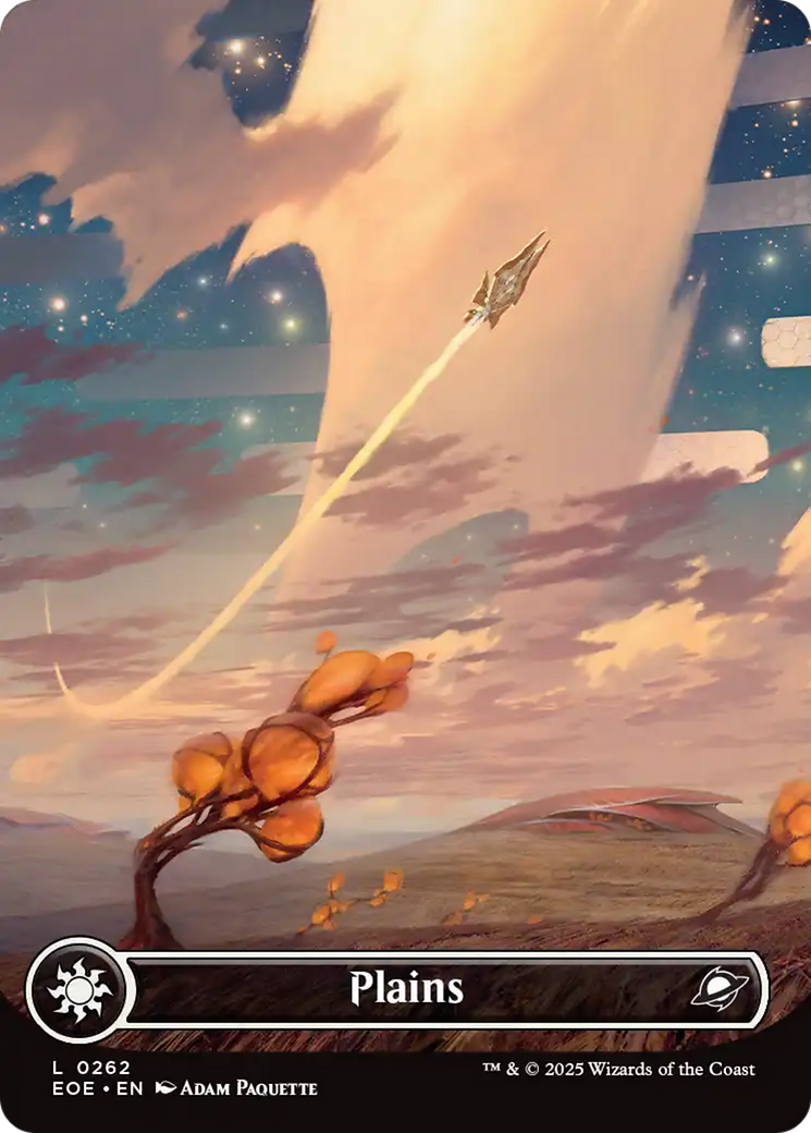 Plains (0262) (Borderless) [Edge of Eternities] | PLUS EV GAMES 