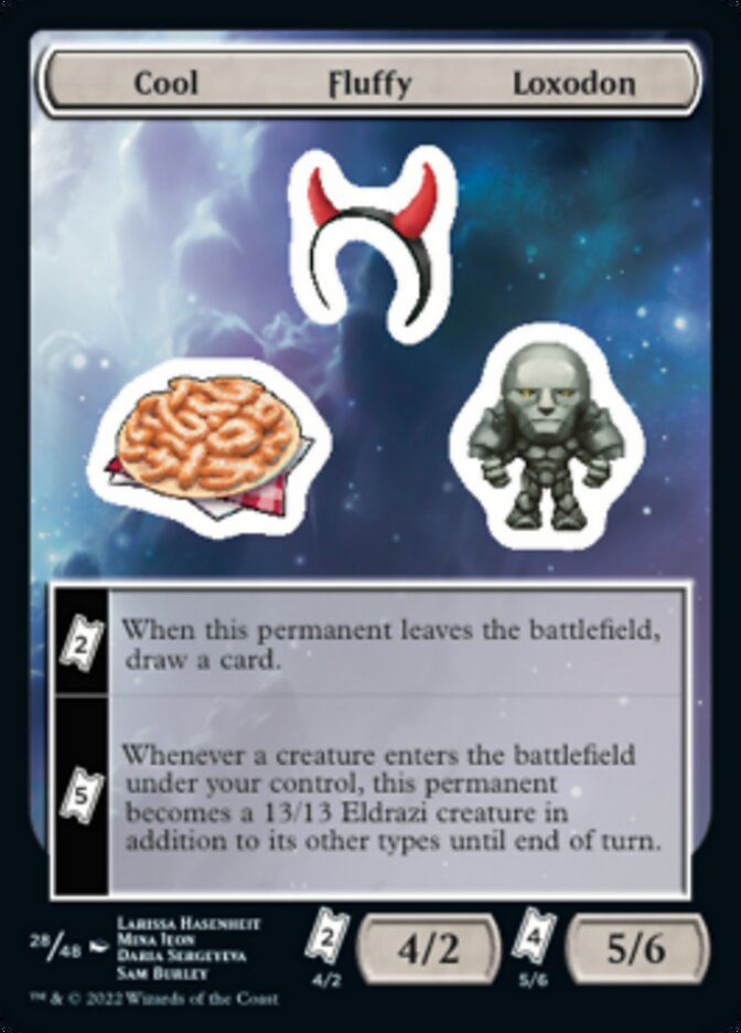 Cool Fluffy Loxodon [Unfinity Stickers] | PLUS EV GAMES 