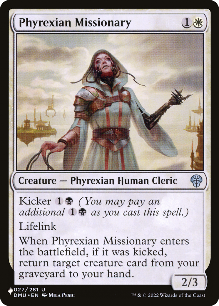 Phyrexian Missionary [The List Reprints] | PLUS EV GAMES 