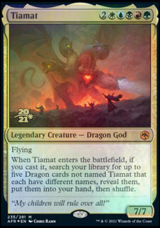 Tiamat [Dungeons & Dragons: Adventures in the Forgotten Realms Prerelease Promos] | PLUS EV GAMES 