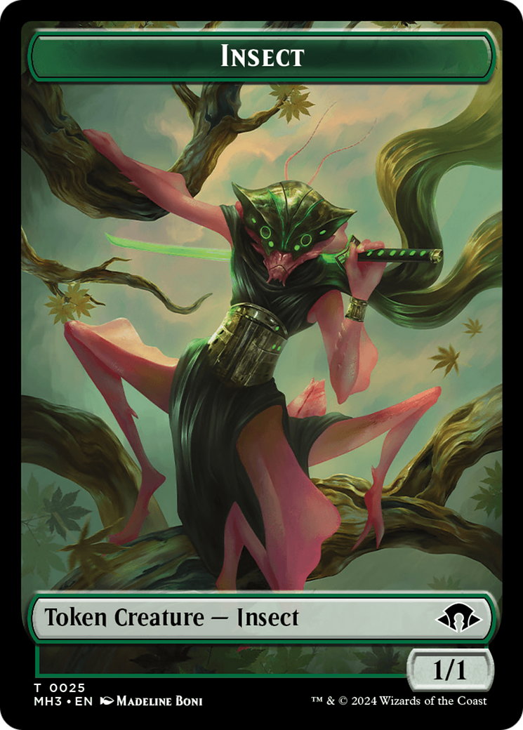 Insect Token (0025) [Modern Horizons 3 Tokens] | PLUS EV GAMES 