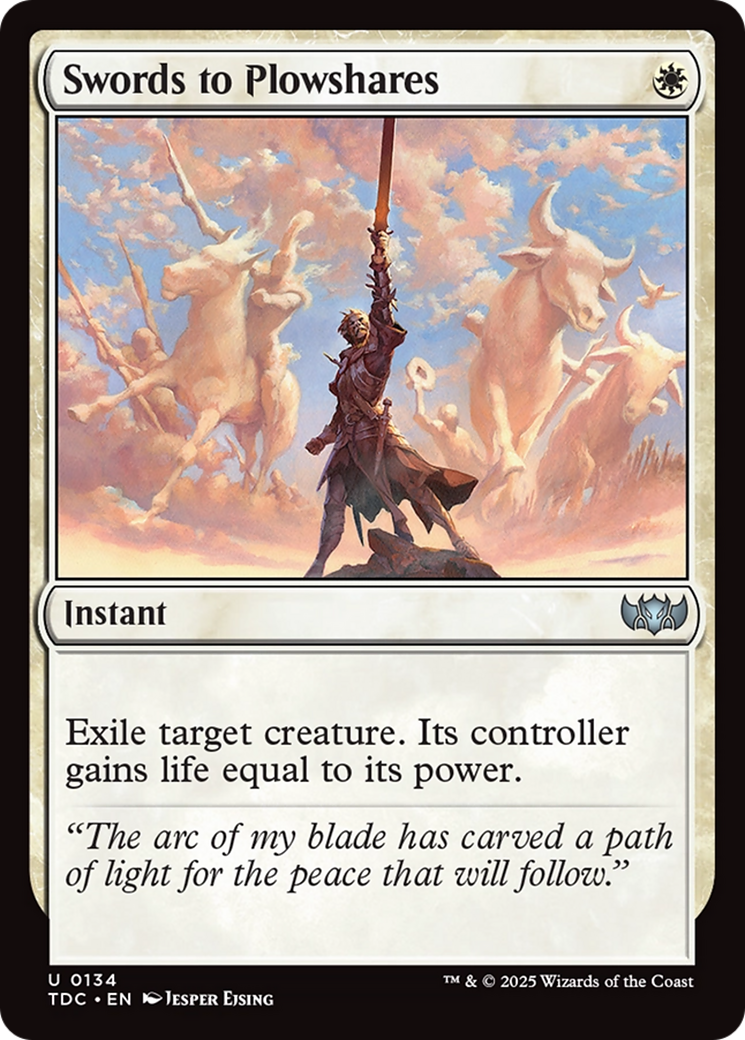 Swords to Plowshares [Tarkir: Dragonstorm Commander] | PLUS EV GAMES 