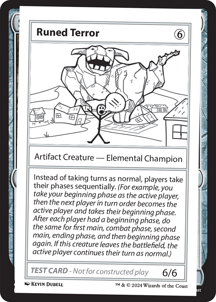 Runed Terror [Mystery Booster 2 Playtest Cards] | PLUS EV GAMES 