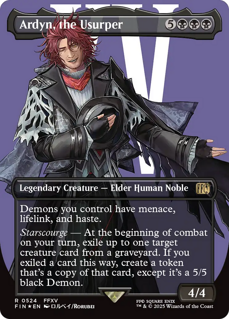 Ardyn, the Usurper (Borderless) (Surge Foil) [FINAL FANTASY] | PLUS EV GAMES 