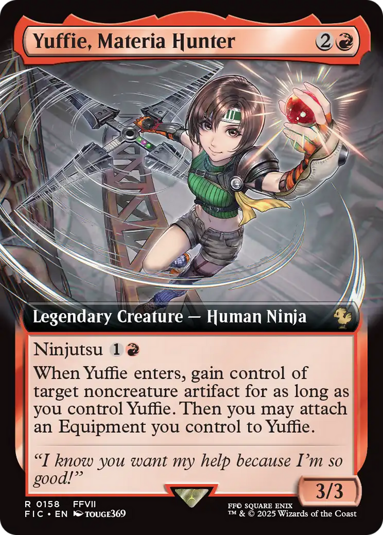 Yuffie, Materia Hunter (Extended Art) [FINAL FANTASY Commander] | PLUS EV GAMES 