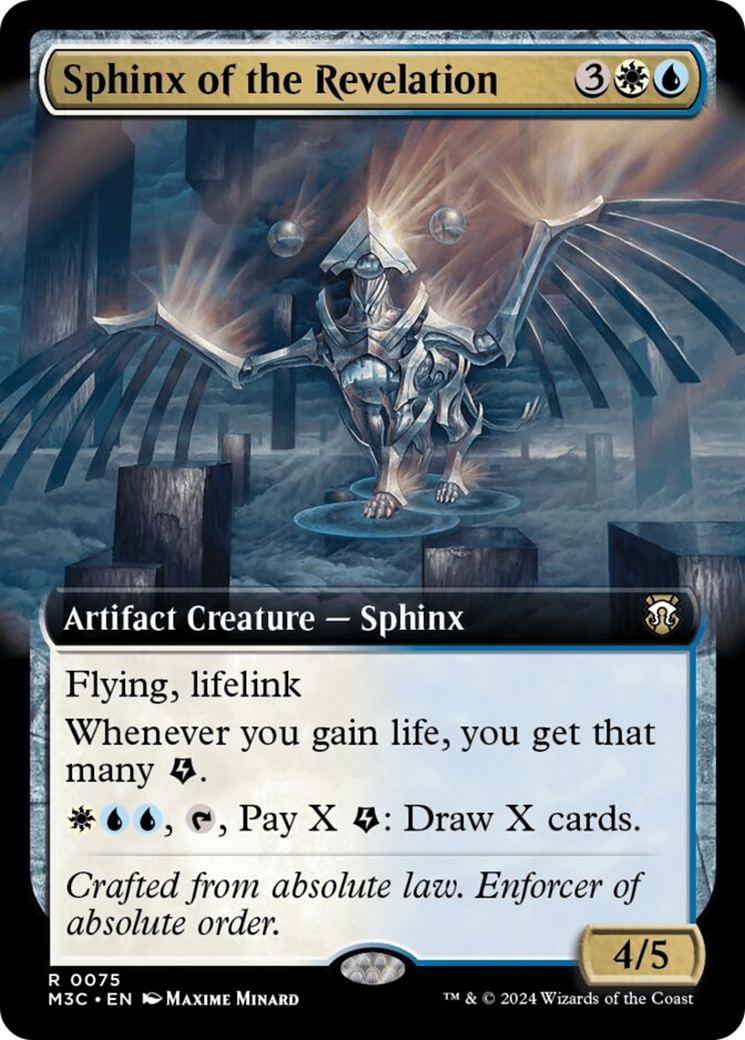 Sphinx of the Revelation (Extended Art) (Ripple Foil) [Modern Horizons 3 Commander] | PLUS EV GAMES 