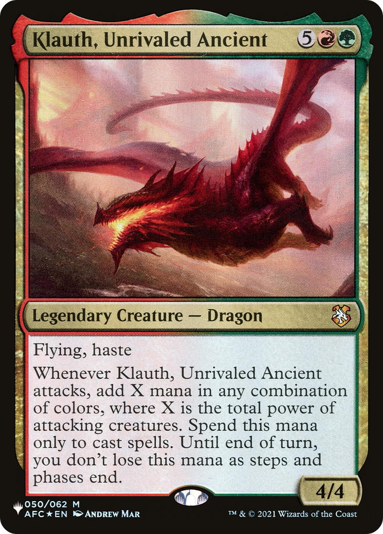 Klauth, Unrivaled Ancient [The List Reprints] | PLUS EV GAMES 