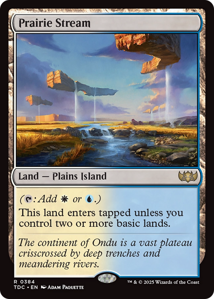 Prairie Stream [Tarkir: Dragonstorm Commander] | PLUS EV GAMES 