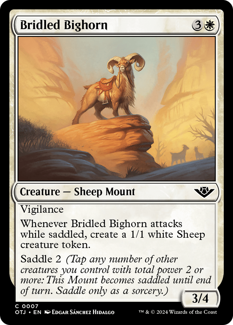 Bridled Bighorn [Outlaws of Thunder Junction] | PLUS EV GAMES 