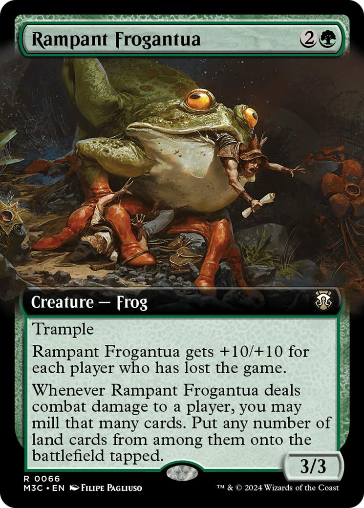 Rampant Frogantua (Extended Art) [Modern Horizons 3 Commander] | PLUS EV GAMES 