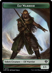 Elf Warrior // Cleric Double-Sided Token [Commander Masters Tokens] | PLUS EV GAMES 