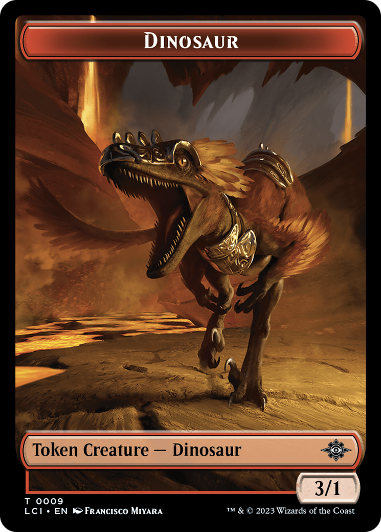 Dinosaur Token (0009) [The Lost Caverns of Ixalan Tokens] | PLUS EV GAMES 