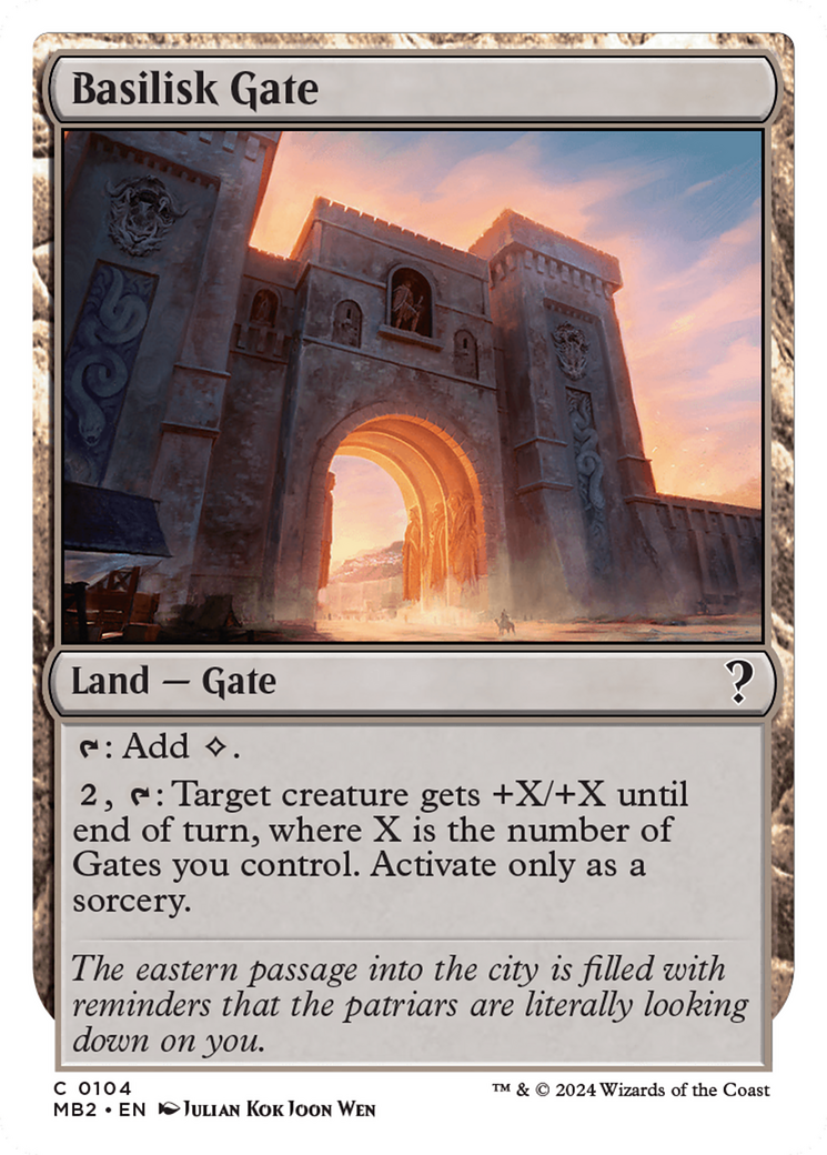 Basilisk Gate (White Border) [Mystery Booster 2] | PLUS EV GAMES 