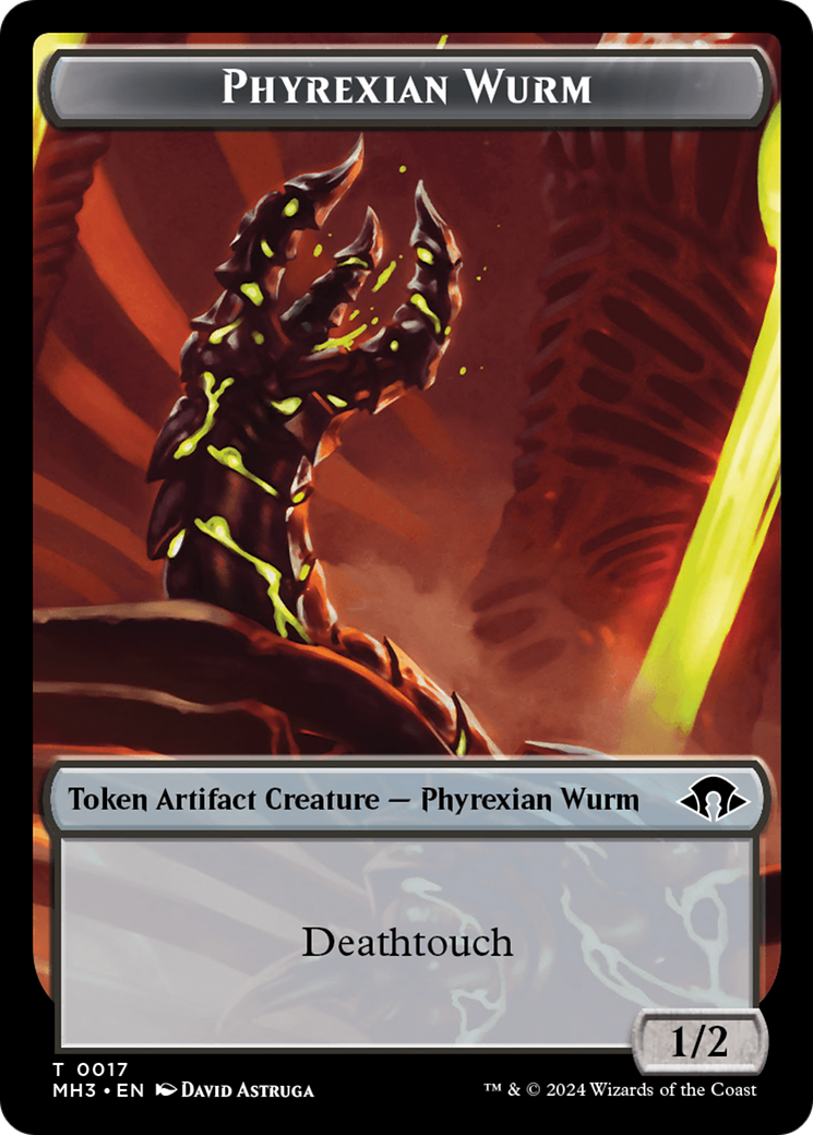 Phyrexian Wurm Token (0017) [Modern Horizons 3 Tokens] | PLUS EV GAMES 