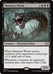 Massacre Wurm [Duskmourn: House of Horror Commander] | PLUS EV GAMES 