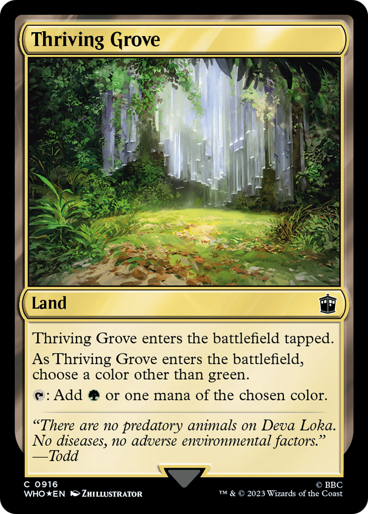 Thriving Grove (Surge Foil) [Doctor Who] | PLUS EV GAMES 