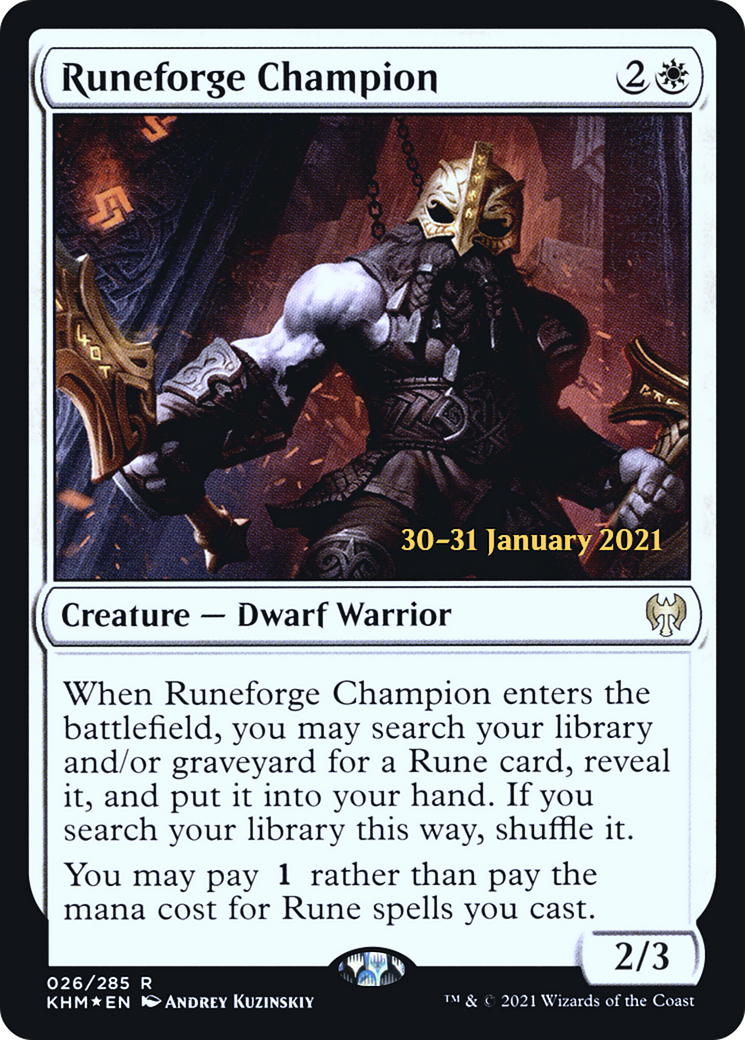 Runeforge Champion  [Kaldheim Prerelease Promos]