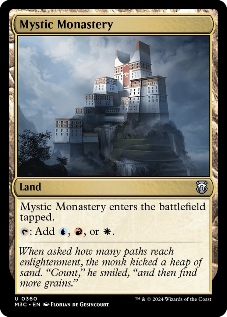 Mystic Monastery (Ripple Foil) [Modern Horizons 3 Commander] | PLUS EV GAMES 