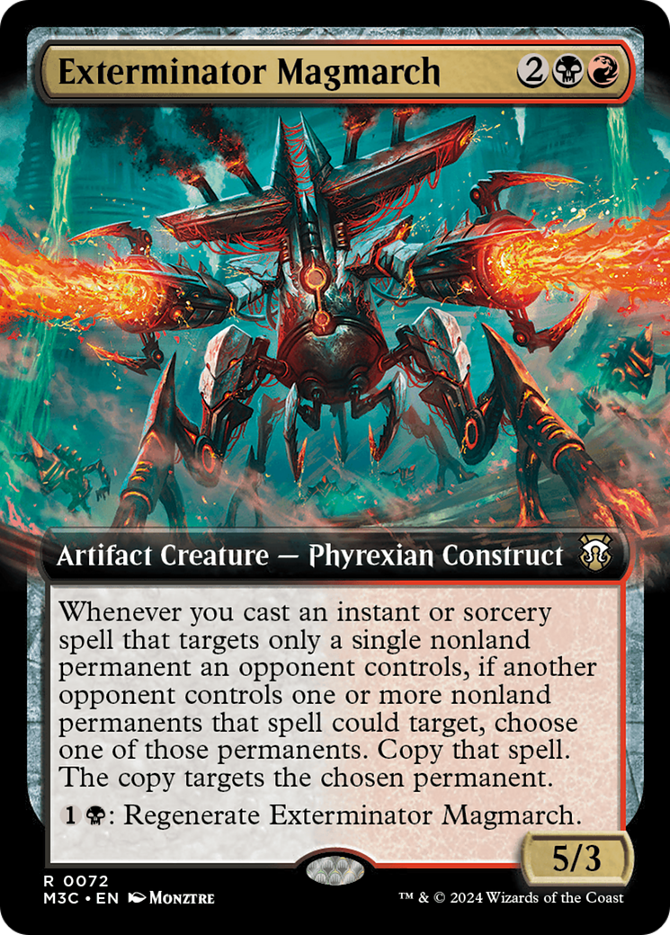 Exterminator Magmarch (Extended Art) (Ripple Foil) [Modern Horizons 3 Commander] | PLUS EV GAMES 