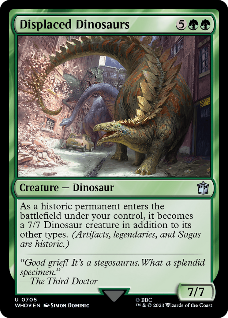 Displaced Dinosaurs (Surge Foil) [Doctor Who] | PLUS EV GAMES 