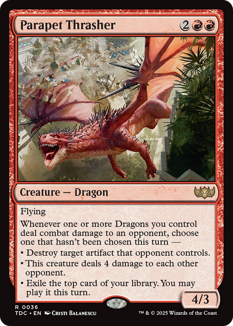 Parapet Thrasher [Tarkir: Dragonstorm Commander] | PLUS EV GAMES 