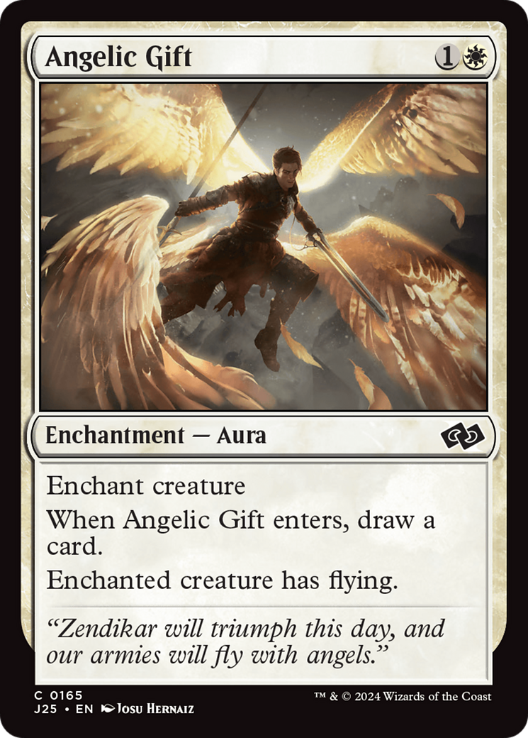 Angelic Gift [Foundations Jumpstart] | PLUS EV GAMES 