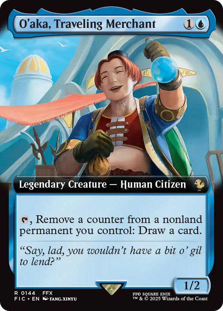 O'aka, Traveling Merchant (Extended Art) [FINAL FANTASY Commander] | PLUS EV GAMES 
