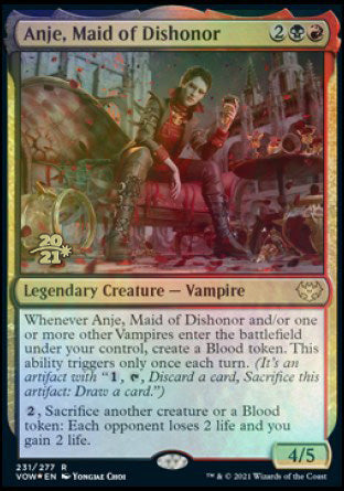 Anje, Maid of Dishonor [Innistrad: Crimson Vow Prerelease Promos] | PLUS EV GAMES 