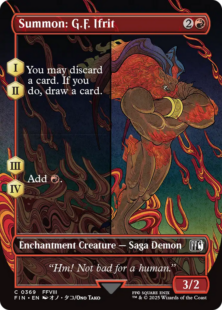Summon: G.F. Ifrit (Borderless) [FINAL FANTASY] | PLUS EV GAMES 