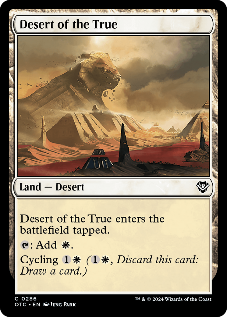 Desert of the True [Outlaws of Thunder Junction Commander] | PLUS EV GAMES 