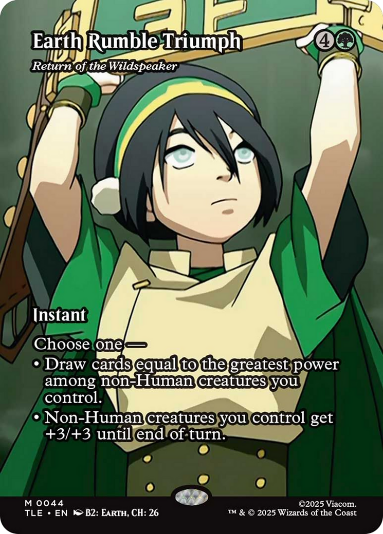 Earth Rumble Triumph - Return of the Wildspeaker (Borderless) [Avatar: The Last Airbender: Eternal-Legal] | PLUS EV GAMES 