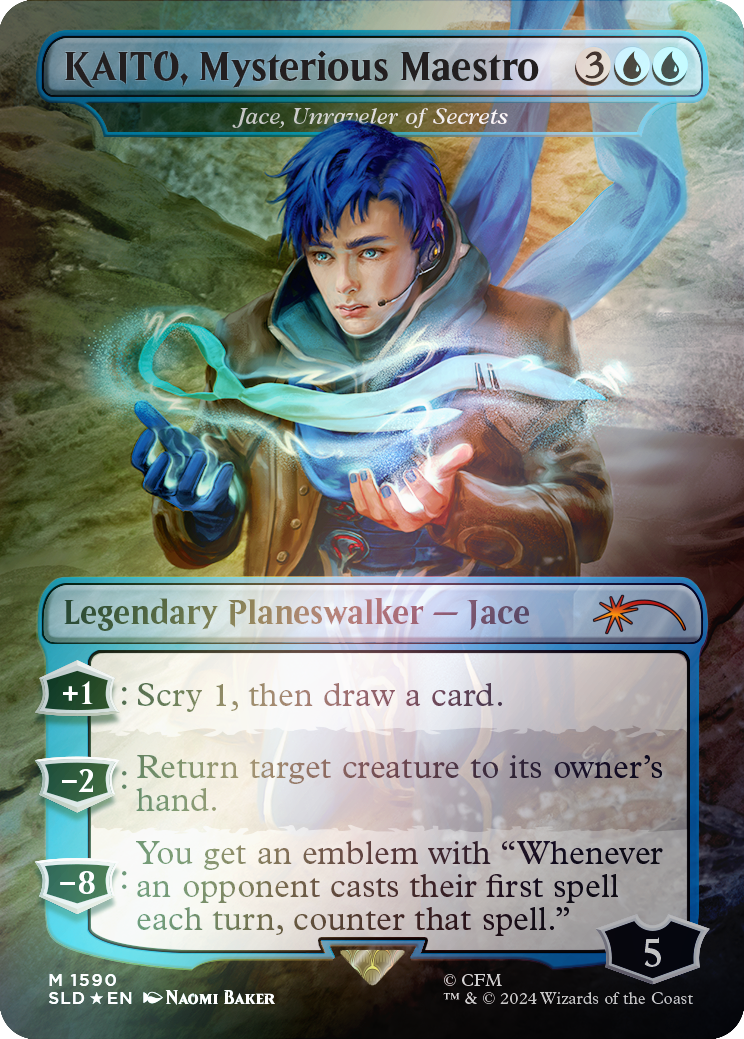 KAITO, Mysterious Maestro - Jace, Unraveler of Secrets (Rainbow Foil) [Secret Lair Drop Series] | PLUS EV GAMES 