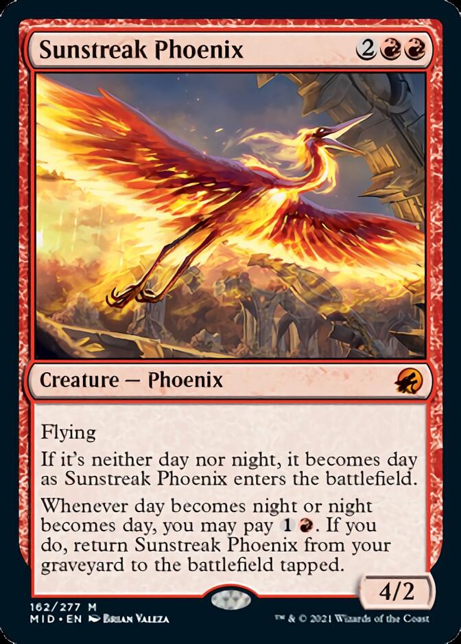Sunstreak Phoenix [Innistrad: Midnight Hunt] | PLUS EV GAMES 